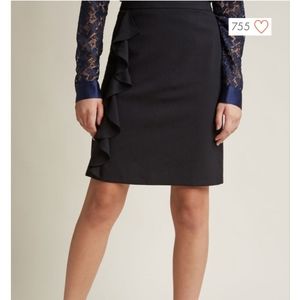Modcloth side ruffle skirt 2x